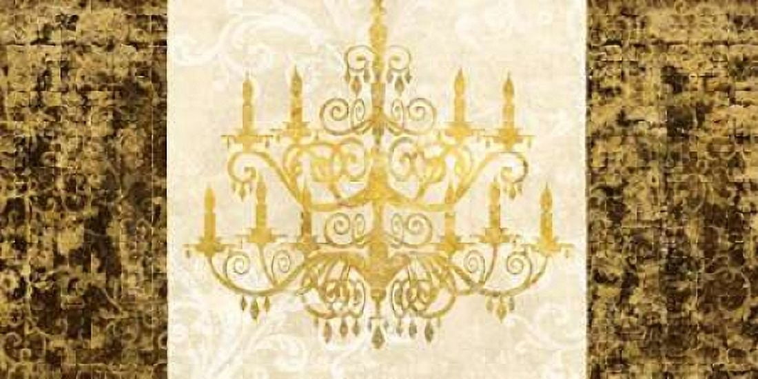 Posterazzi Chandelier Royale Canvas Art - Remy Dellal (24 x 48)