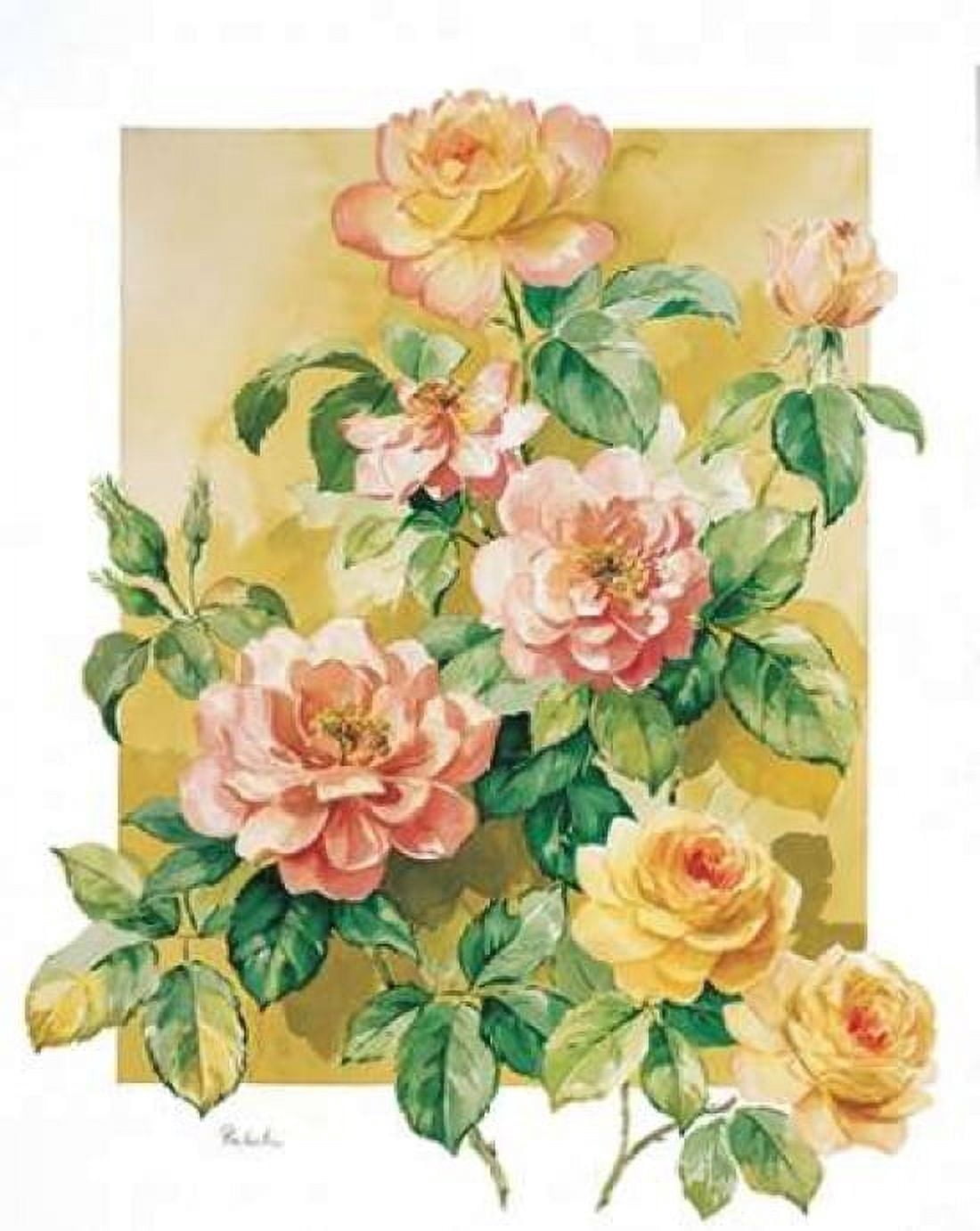 Posterazzi Charming roses Canvas Art - Krysztov Kumorek (24 x 30)