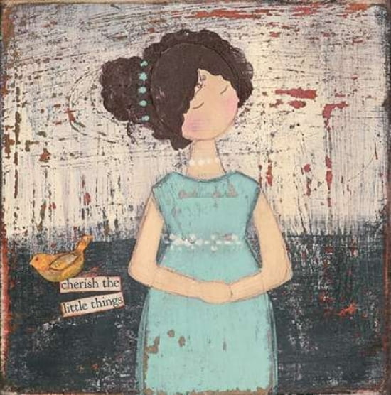 Posterazzi Cherish the Little Things Canvas Art - Cassandra Cushman (24 x 24)