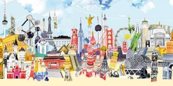 Posterazzi China London Canvas Art - Hennie Haworth (10 x 20)