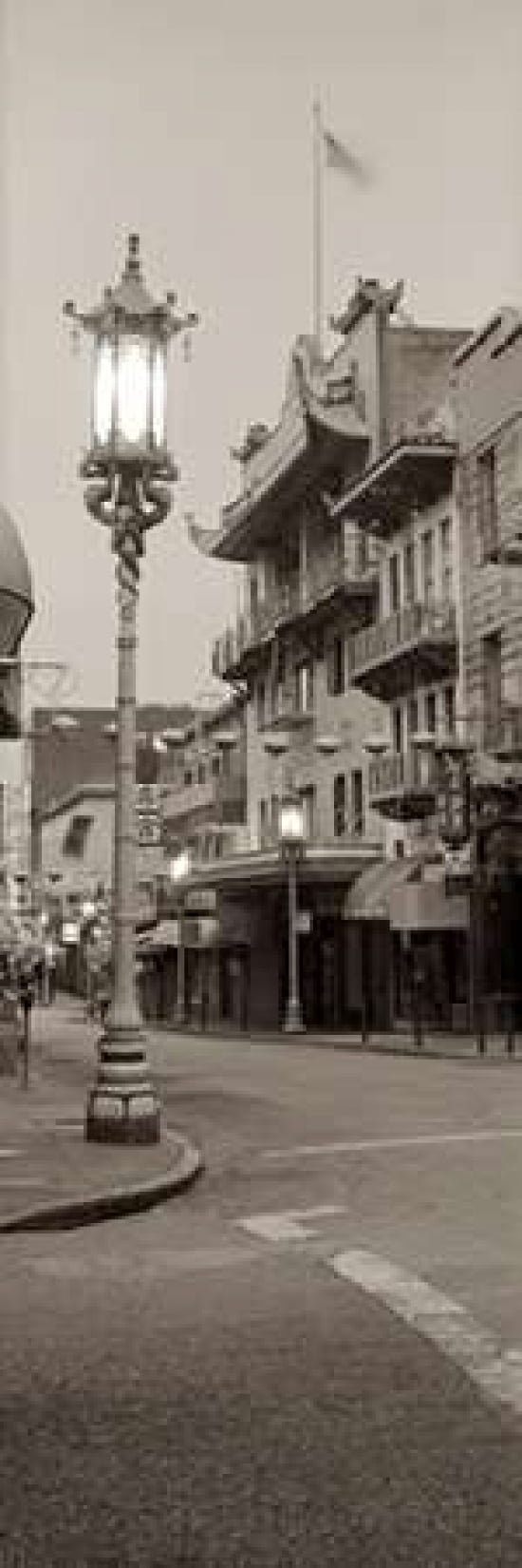 Posterazzi China Town Pano - 2 Canvas Art - Alan Blaustein (8 x 24)