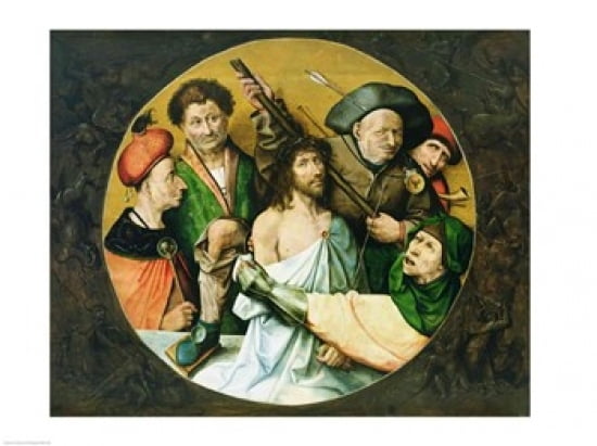 Posterazzi Christ Crowned with Thorns 1510 Canvas Art - Hieronymus Bosch (36 x 24)