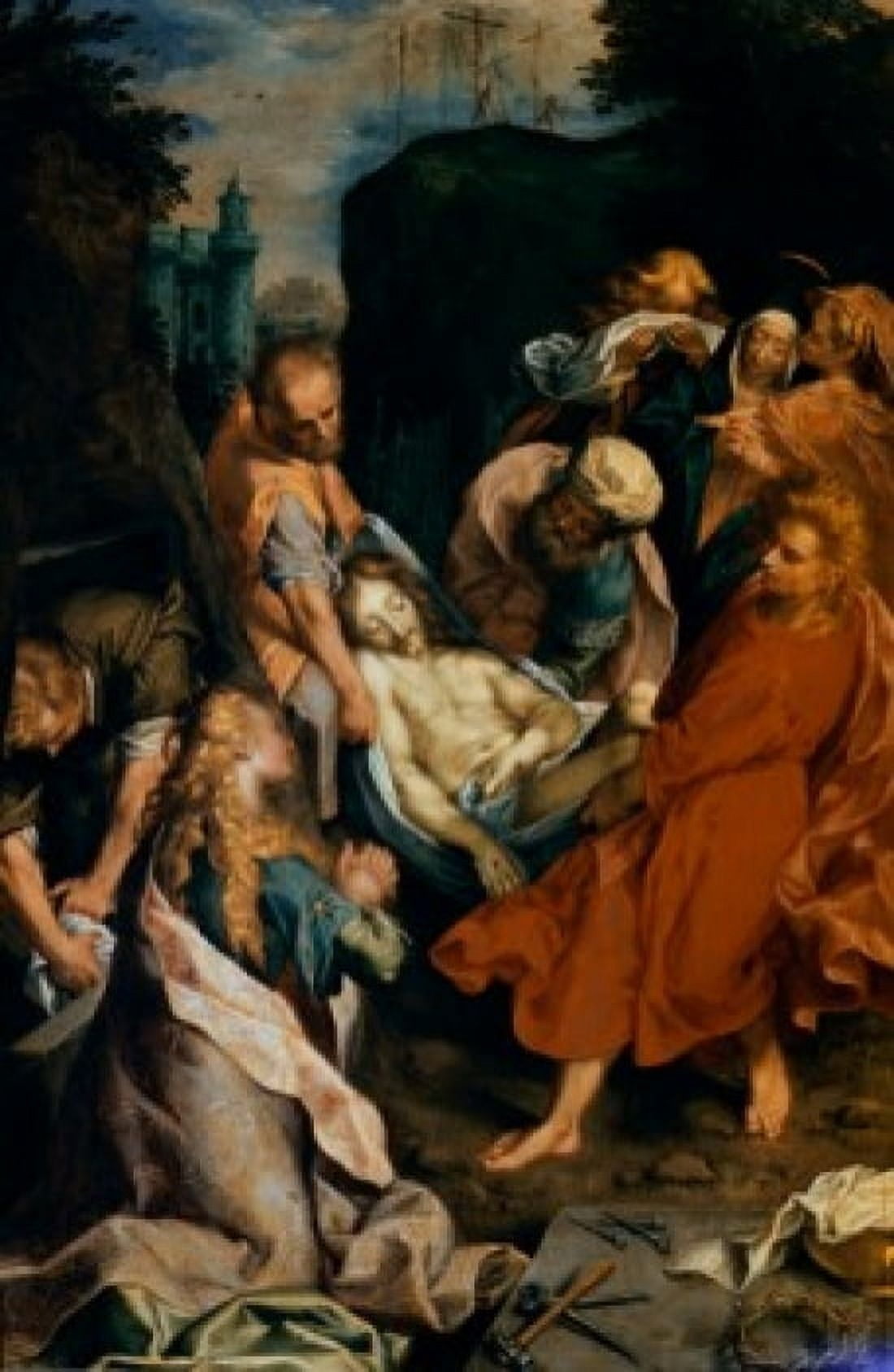 Posterazzi Christ Entombed Frederico Barocci (ca1535-1612 Italian) Art CollectionUniversity of Gottingen Germany Canvas Art - Frederico Barocci (24 x 36)