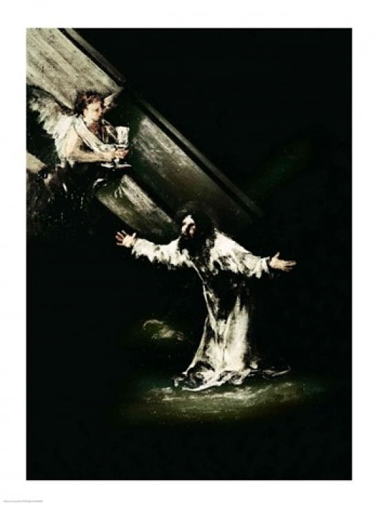 Posterazzi Christ on the Mount of Olives 1819 Canvas Art - Francisco De Goya (24 x 36)