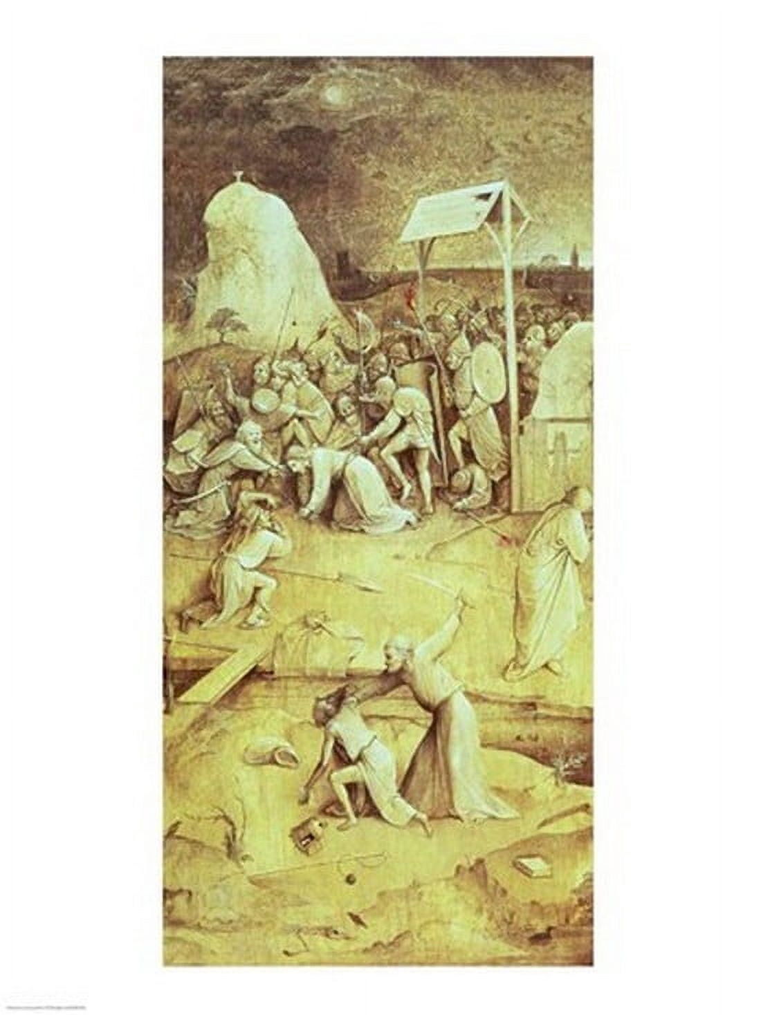 Posterazzi Christ on the Road to Calvary from the Temptation of St Anthony triptych Canvas Art - Hieronymus Bosch (24 x 36)