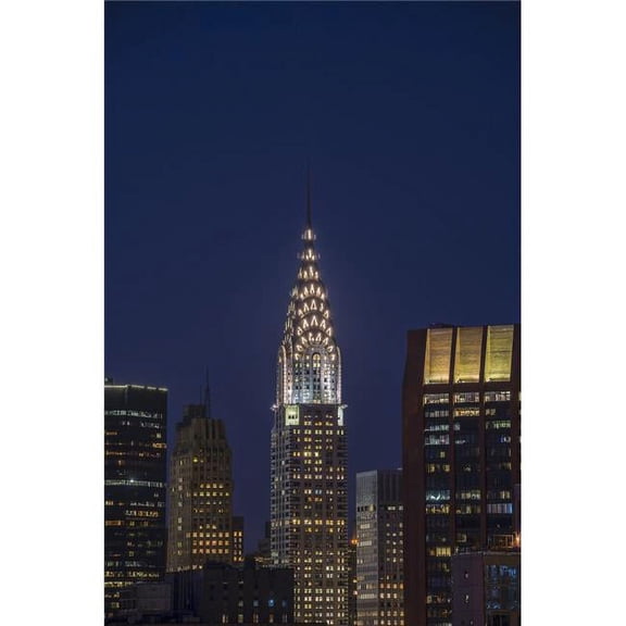 Posterazzi Chrysler Building at Twilight - New York City United States of America Poster Print