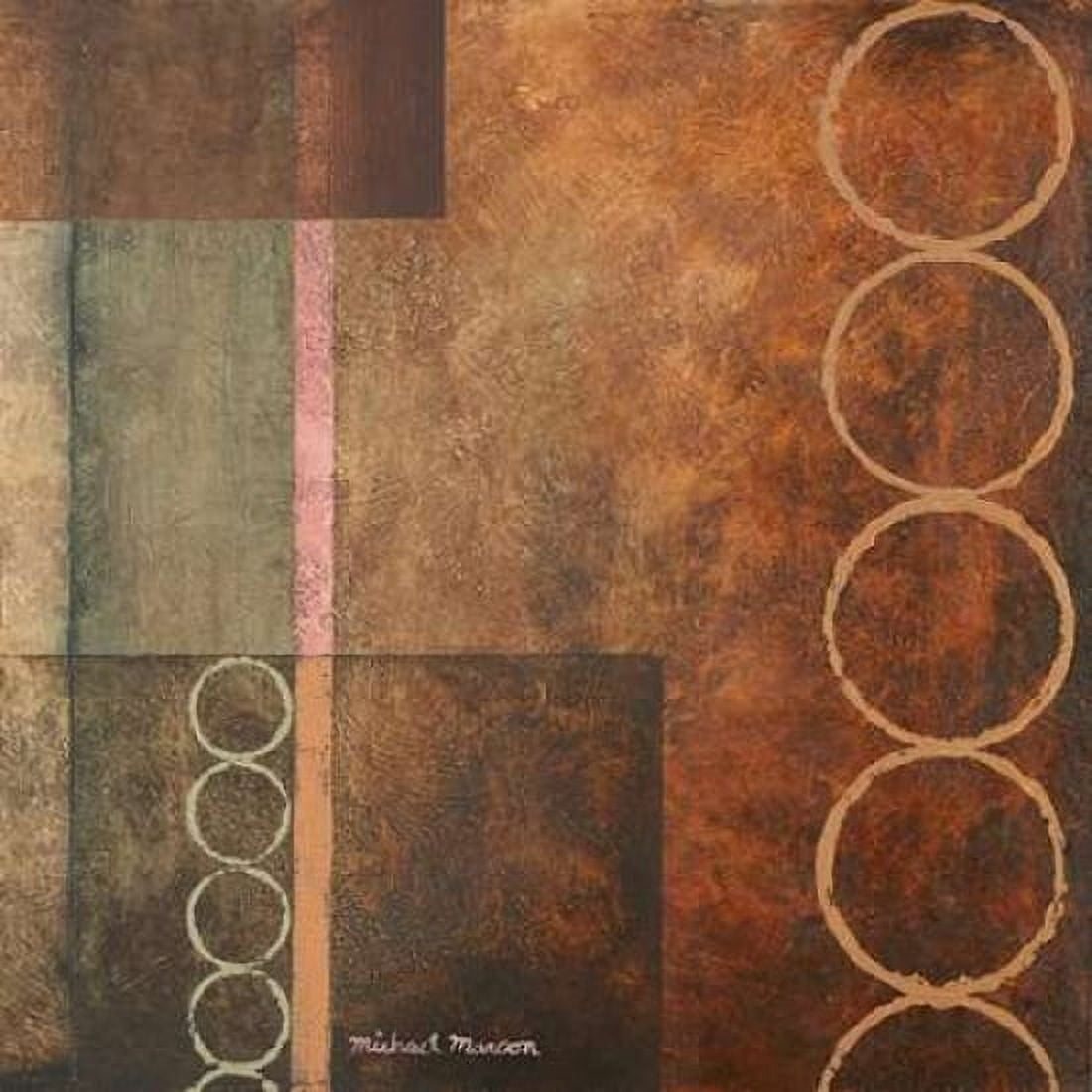 Posterazzi Circles in the Abstract I Canvas Art - Michael Marcon (24 x 24)