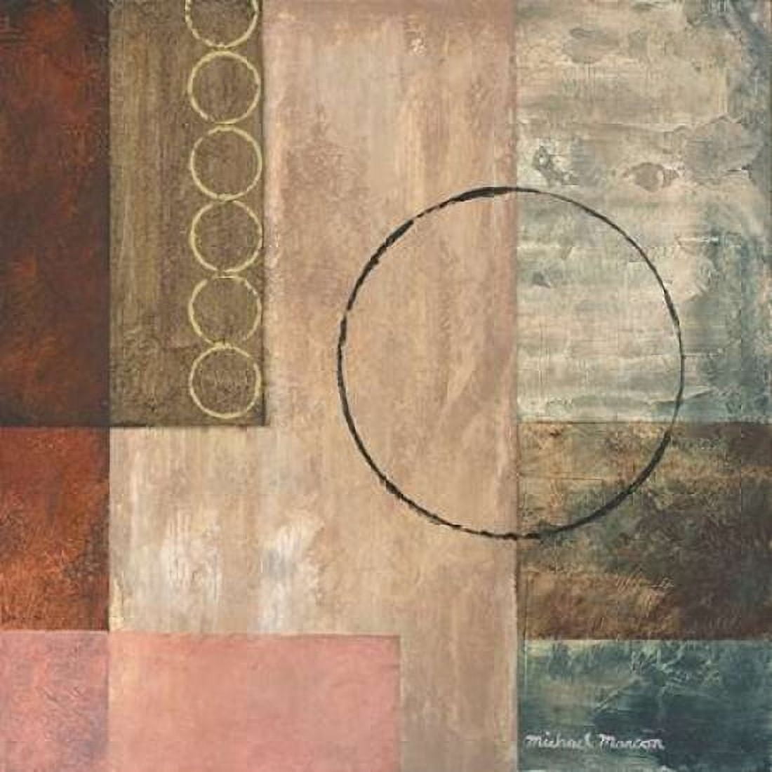 Posterazzi Circles in the Abstract II Canvas Art - Michael Marcon (24 x 24)