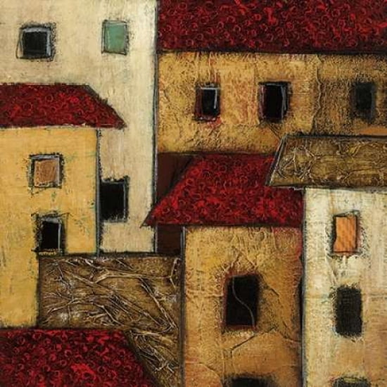 Posterazzi City Block I Canvas Art - Galaxy of Graphics (24 x 24)