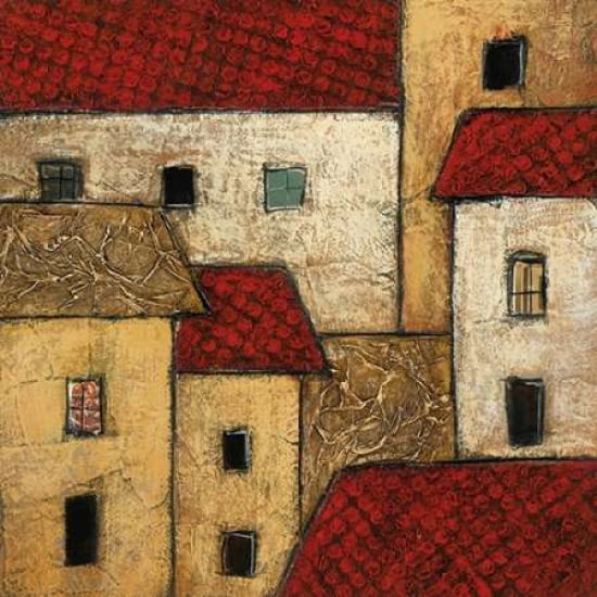 Posterazzi City Block II Canvas Art - Galaxy of Graphics (24 x 24)