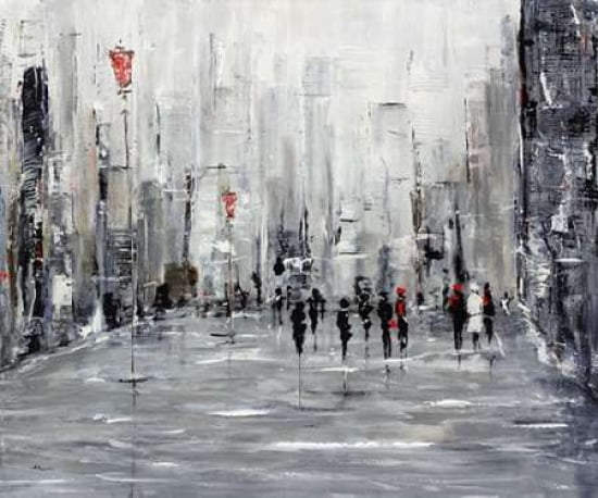 Posterazzi City Scape Canvas Art - Aziz Kadmiri (20 x 24)