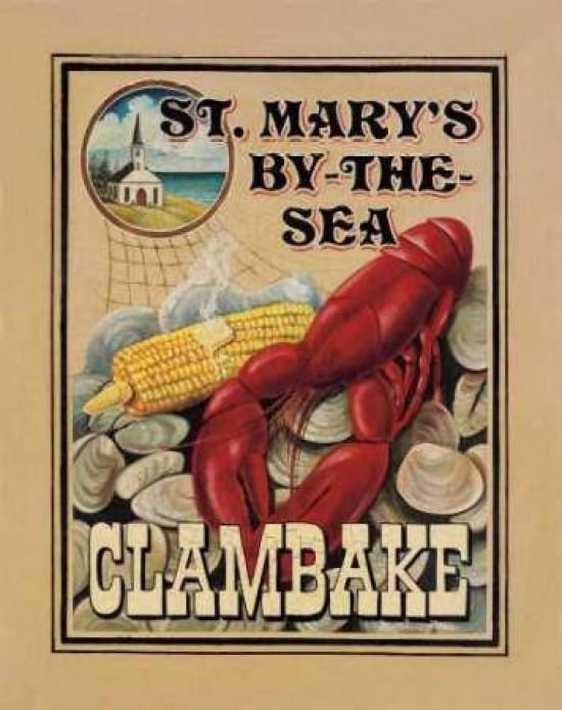 Posterazzi Clam Bake Canvas Art - Catherine Jones (22 x 28)