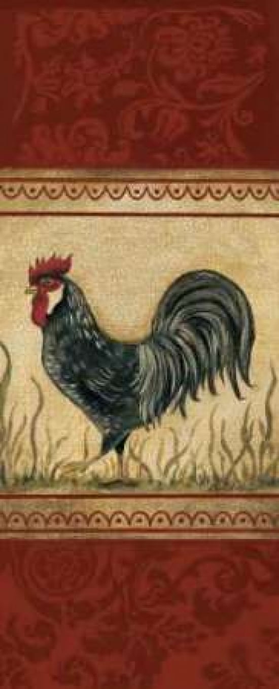 Posterazzi Classic Rooster II Canvas Art - Kimberly Poloson (24 x 48)