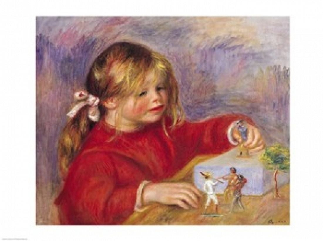 Posterazzi Claude Renoir Canvas Art - Pierre-Auguste Renoir (36 x 24)