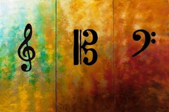 Posterazzi Clefs Canvas Art - Carmen Guedez (24 x 36)