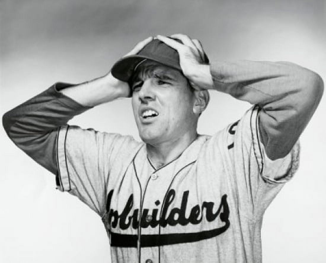 Posterazzi Close-up of a baseball player with his hands on his head Canvas Art -  (24 x 36)