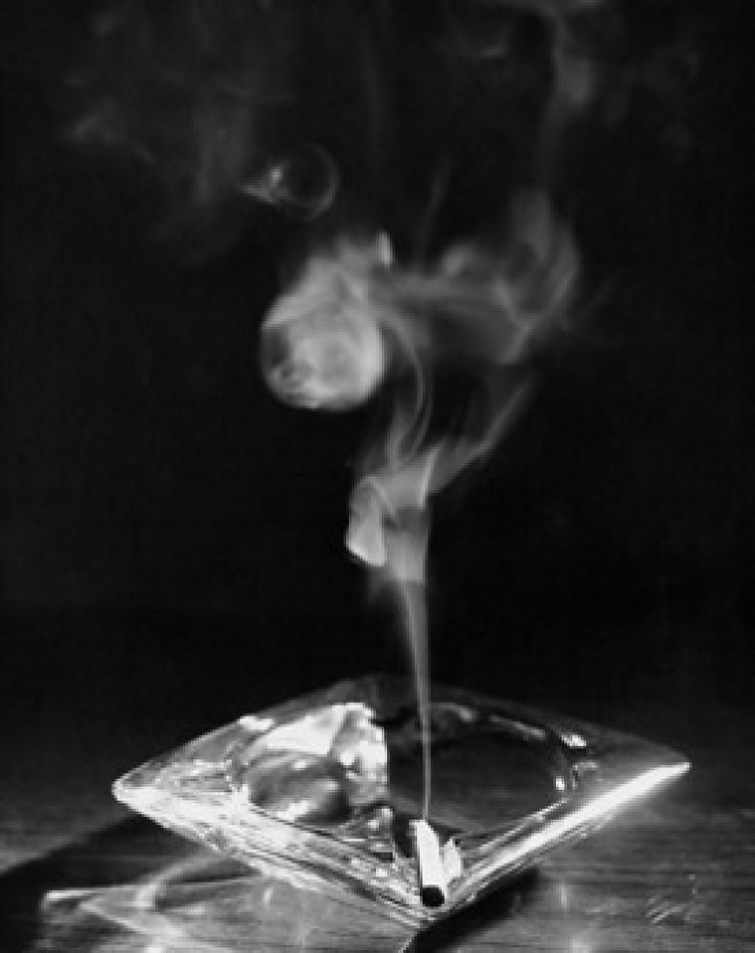 Posterazzi Close-up of a burning cigarette in an ashtray Canvas Art - (24 x 36)