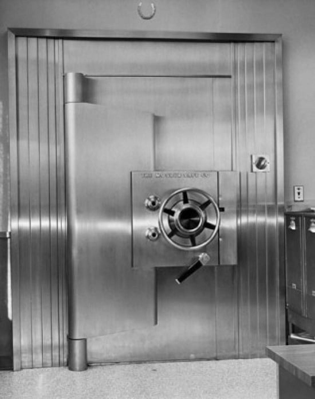 Posterazzi Close-up of a locked door of bank vault Canvas Art - (24 x 36)
