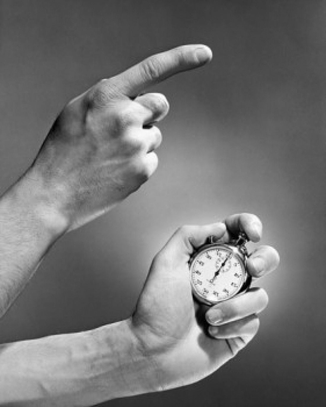 Posterazzi Close-up of a mans hand holding a stopwatch Canvas Art - (24 x 36)