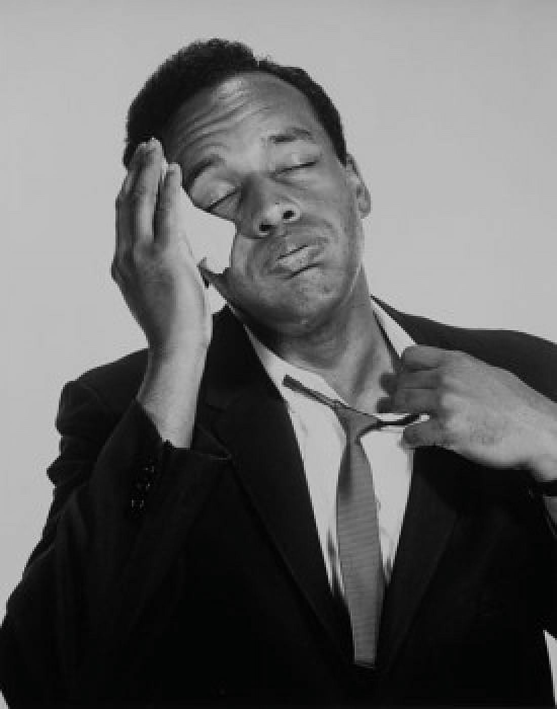 Posterazzi Close-up of a mature man wiping sweat Canvas Art - (24 x 36)