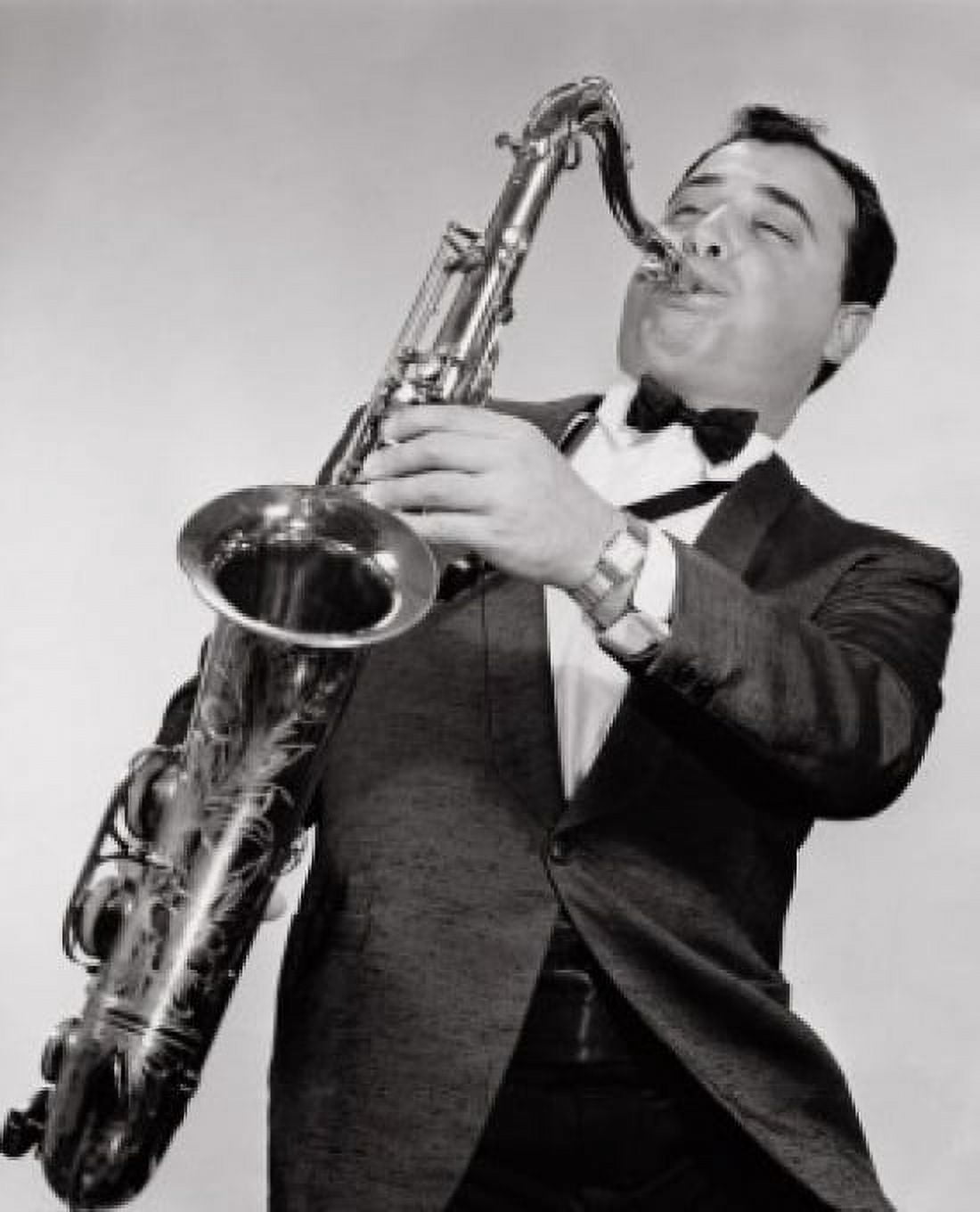 Posterazzi Close-up of a musician playing the saxophone Canvas Art - (24 x 36)