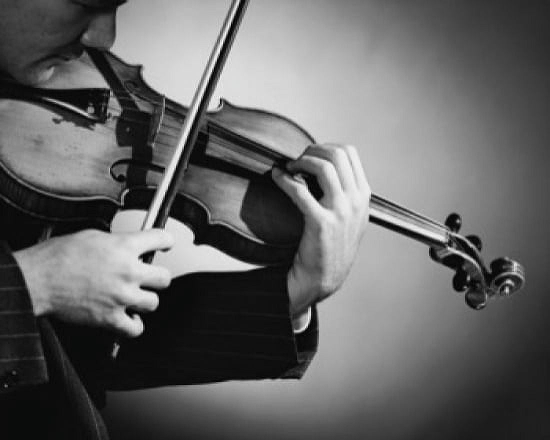 Posterazzi Close-up of a violinist playing a violin Canvas Art - (24 x 36)