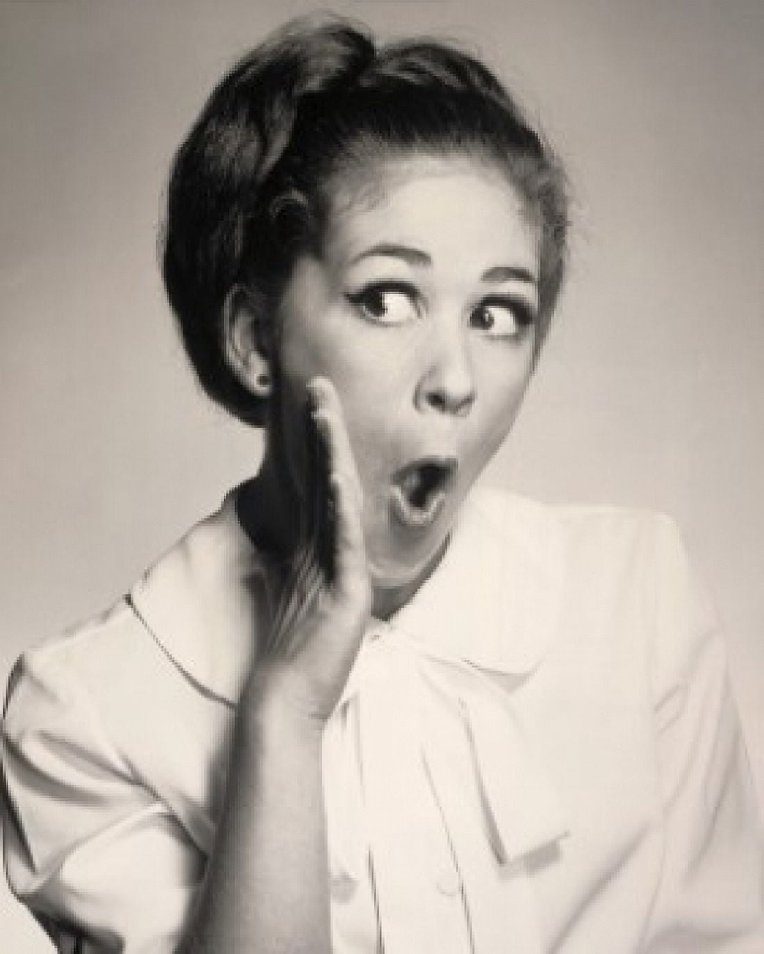 Posterazzi Close-up of a young woman with her hand close to her mouth Canvas Art - (24 x 36)