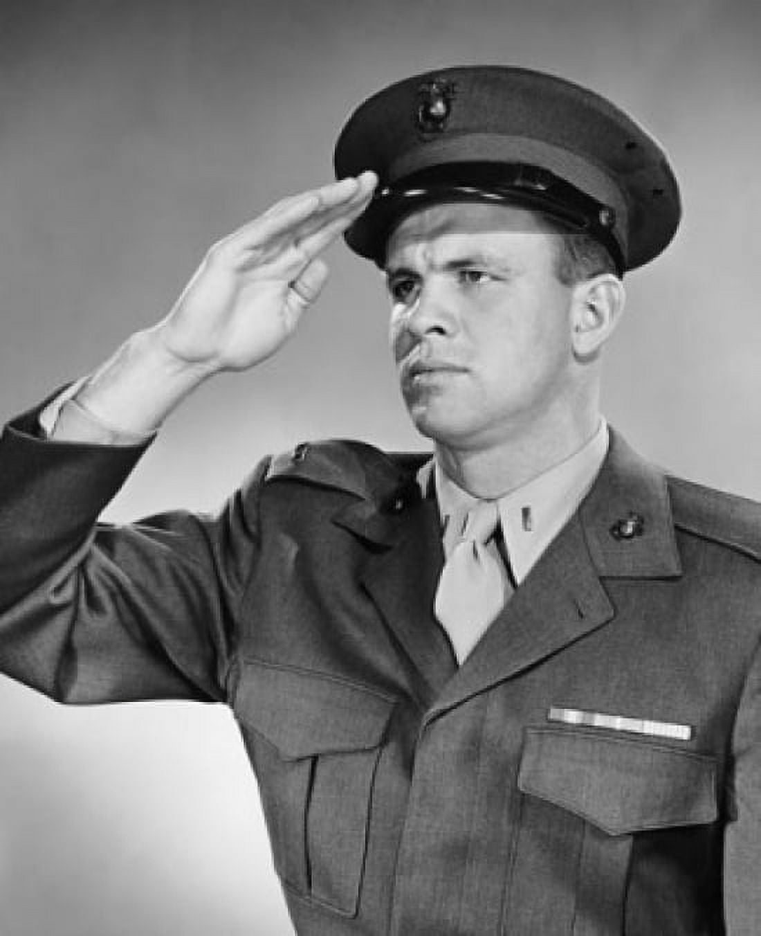 Posterazzi Close-up of an army soldier saluting Canvas Art - (24 x 36)