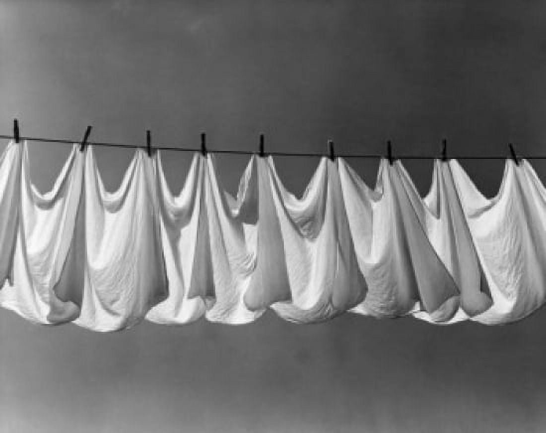 Posterazzi Close-up of diapers hanging on a clothesline Canvas Art - (24 x 36)