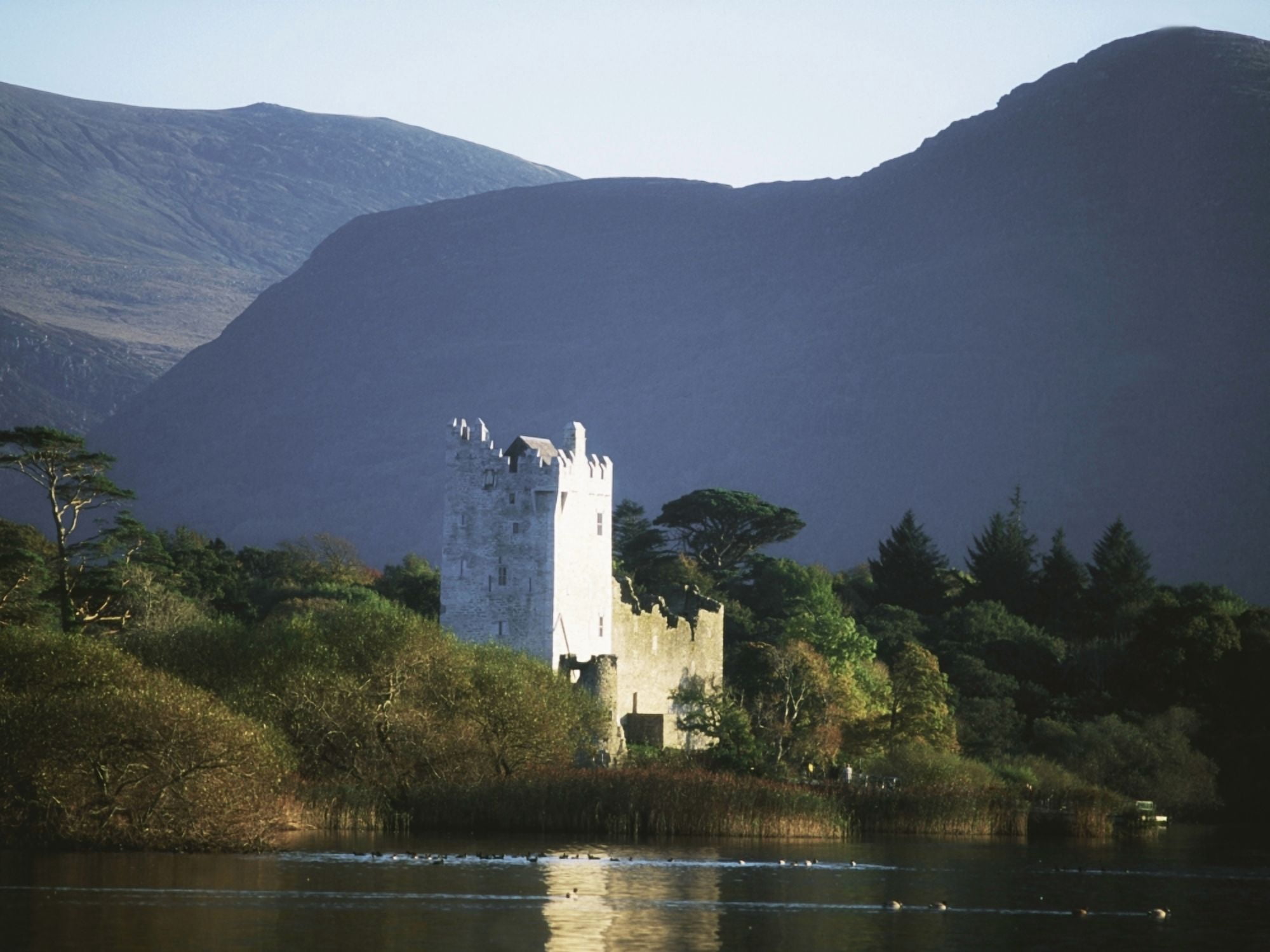 Posterazzi Co Kerry Killarney Ross Castle Canvas Art - The Irish Image Collection Design Pics (34 x 26)