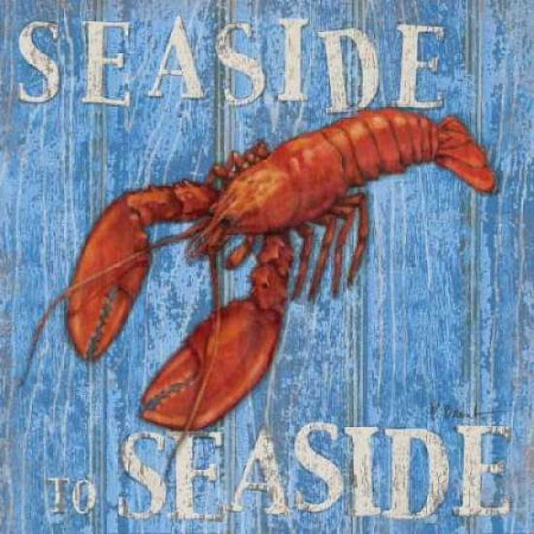 Posterazzi Coastal USA Lobster Canvas Art - Paul Brent (24 x 24)