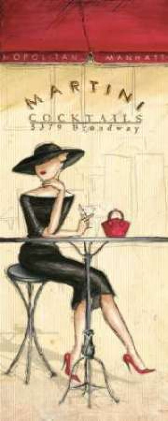 Posterazzi Cocktails Canvas Art - Andrea Laliberte (24 x 48)