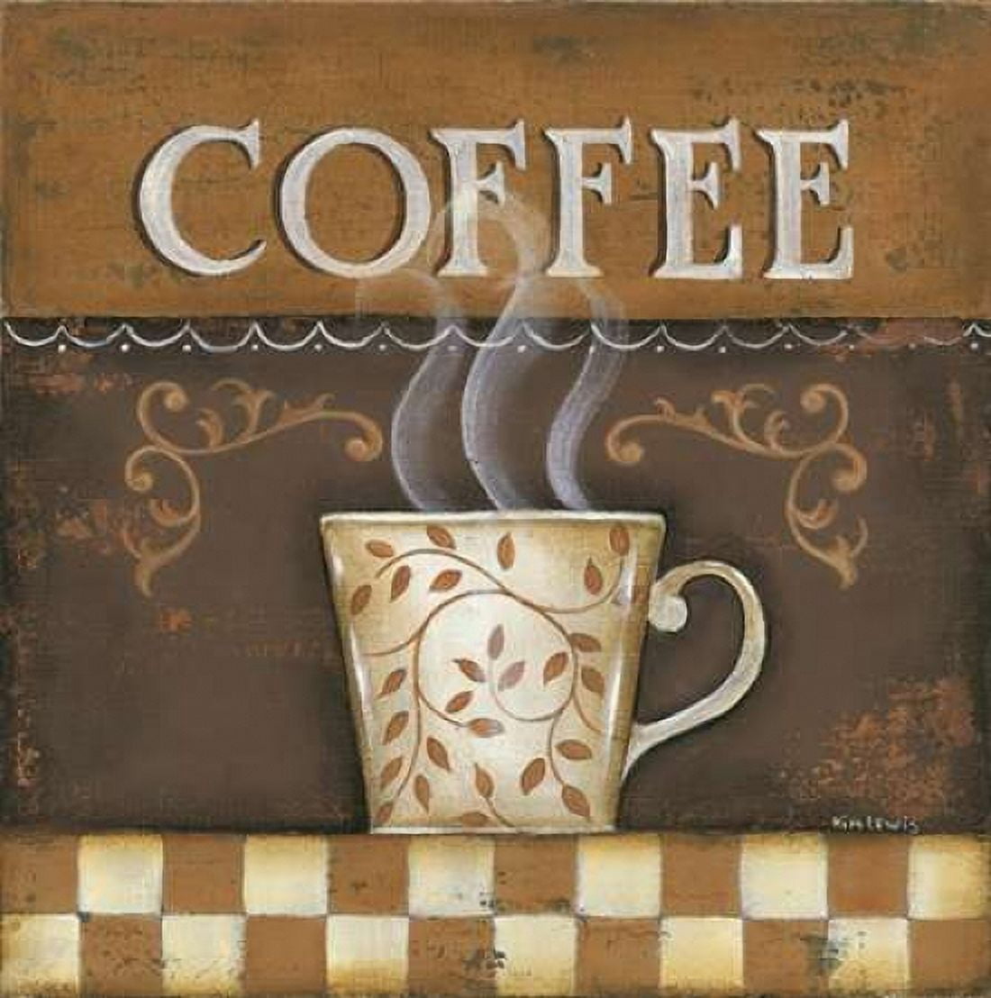 Posterazzi Coffee Canvas Art - Kim Lewis (24 x 24)