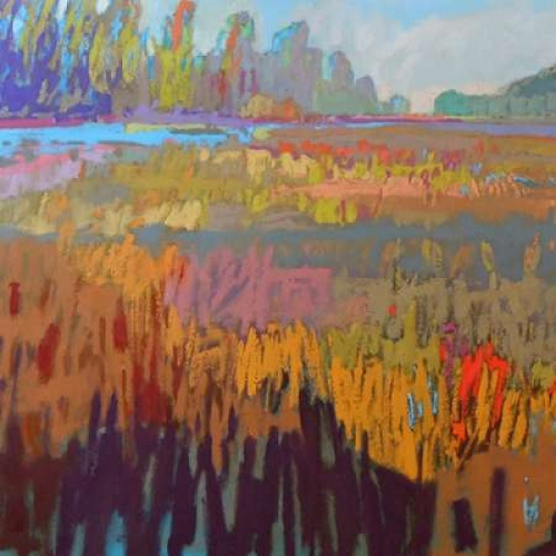 Posterazzi Colorfield XXII Canvas Art - Jane Schmidt (24 x 24)