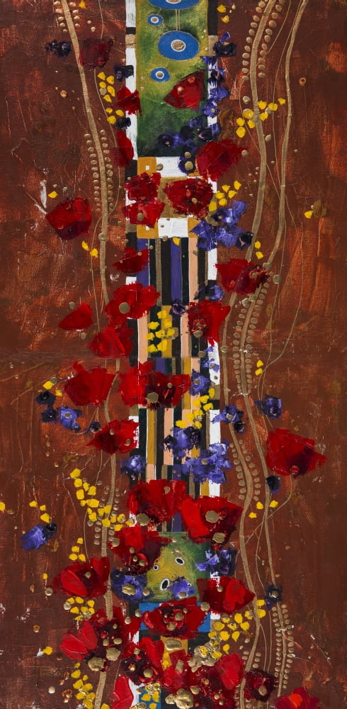 Posterazzi Colourful abstract painting Canvas Art - Tara Thelen  Design Pics (20 x 42)