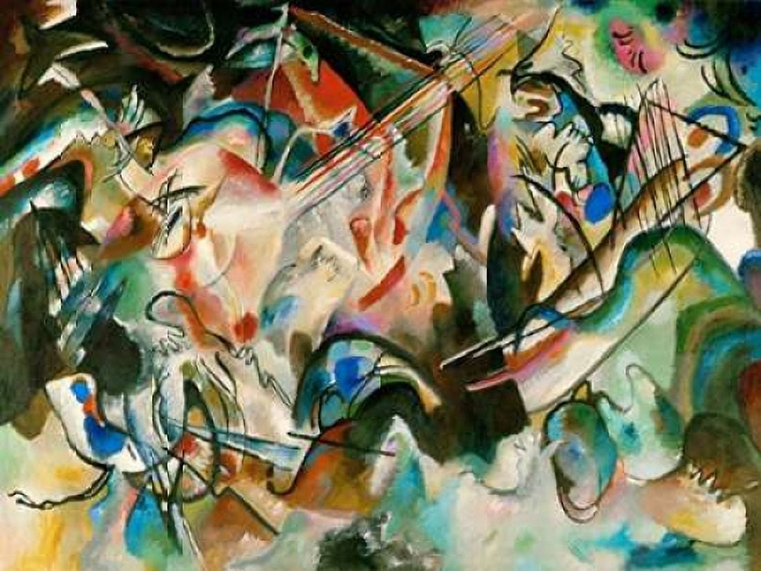 Posterazzi Composition Number 6 Canvas Art - Wassily Kandinsky (22 x 28)
