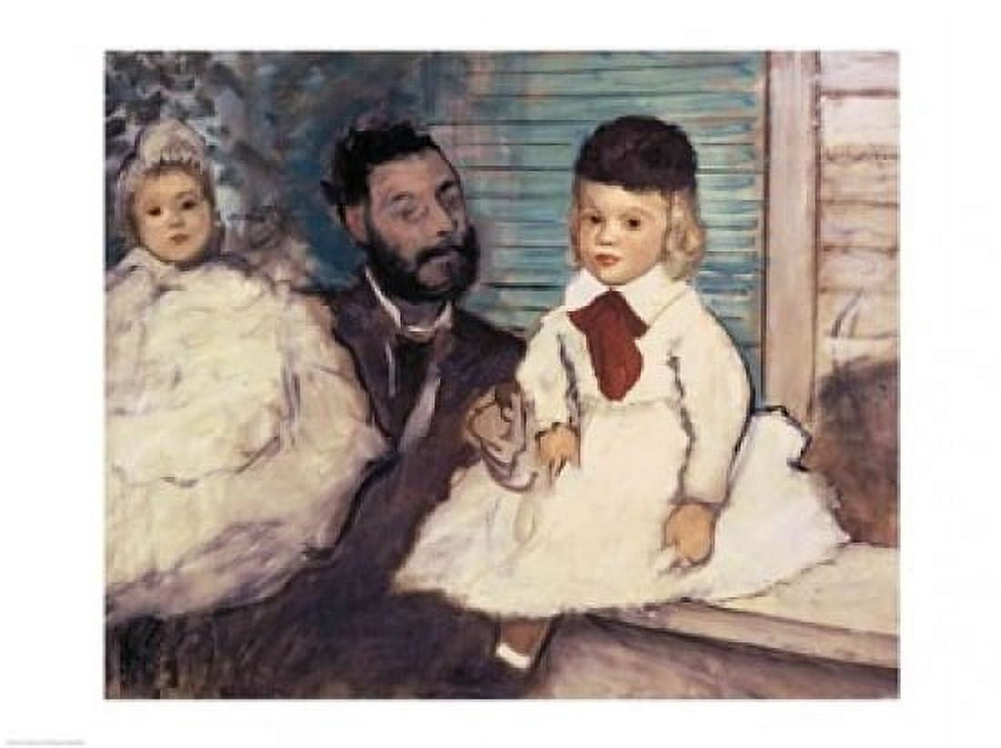 Posterazzi Comte Le Pic and his Sons Canvas Art - Edgar Degas (36 x 24)