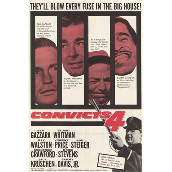 Posterazzi Convicts Four Movie Poster - 11 x 17 in.