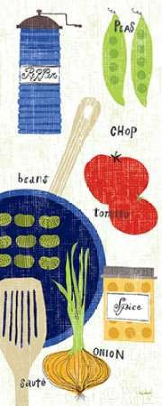 Posterazzi Cooking It Canvas Art - Sue Schlabach (24 x 48)