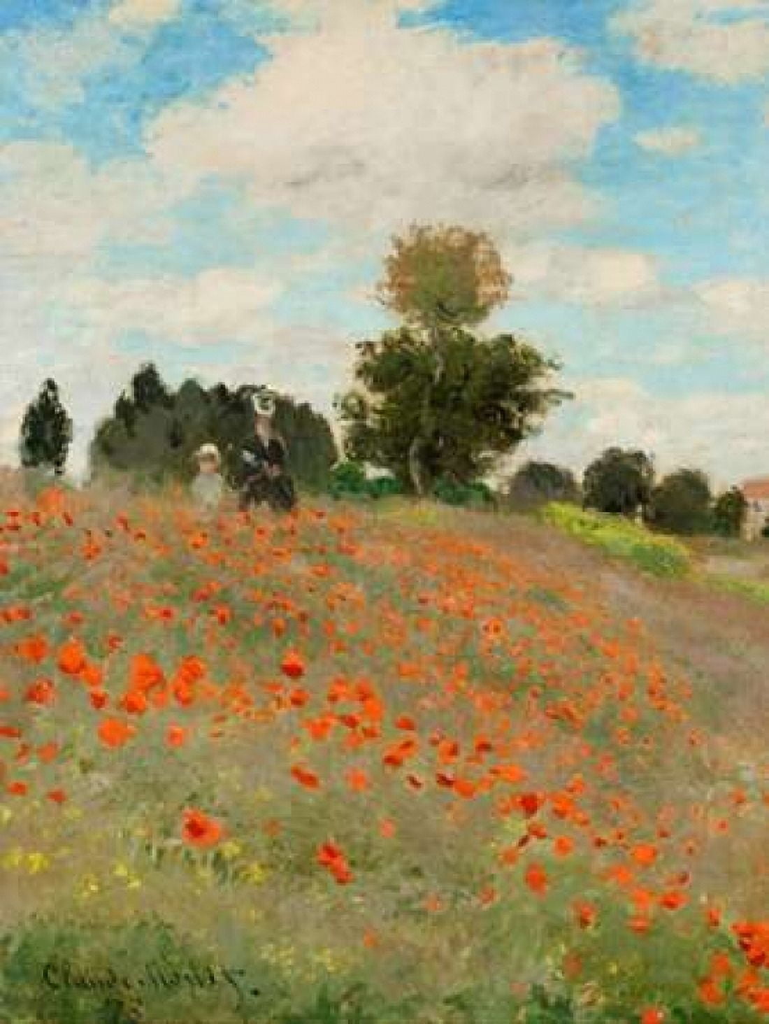 Posterazzi Coquelicots Canvas Art - Claude Monet (22 x 28)