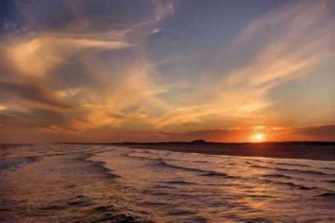 Posterazzi Corpus Christi Sunset Canvas Art - Mike Jones (24 x 36)