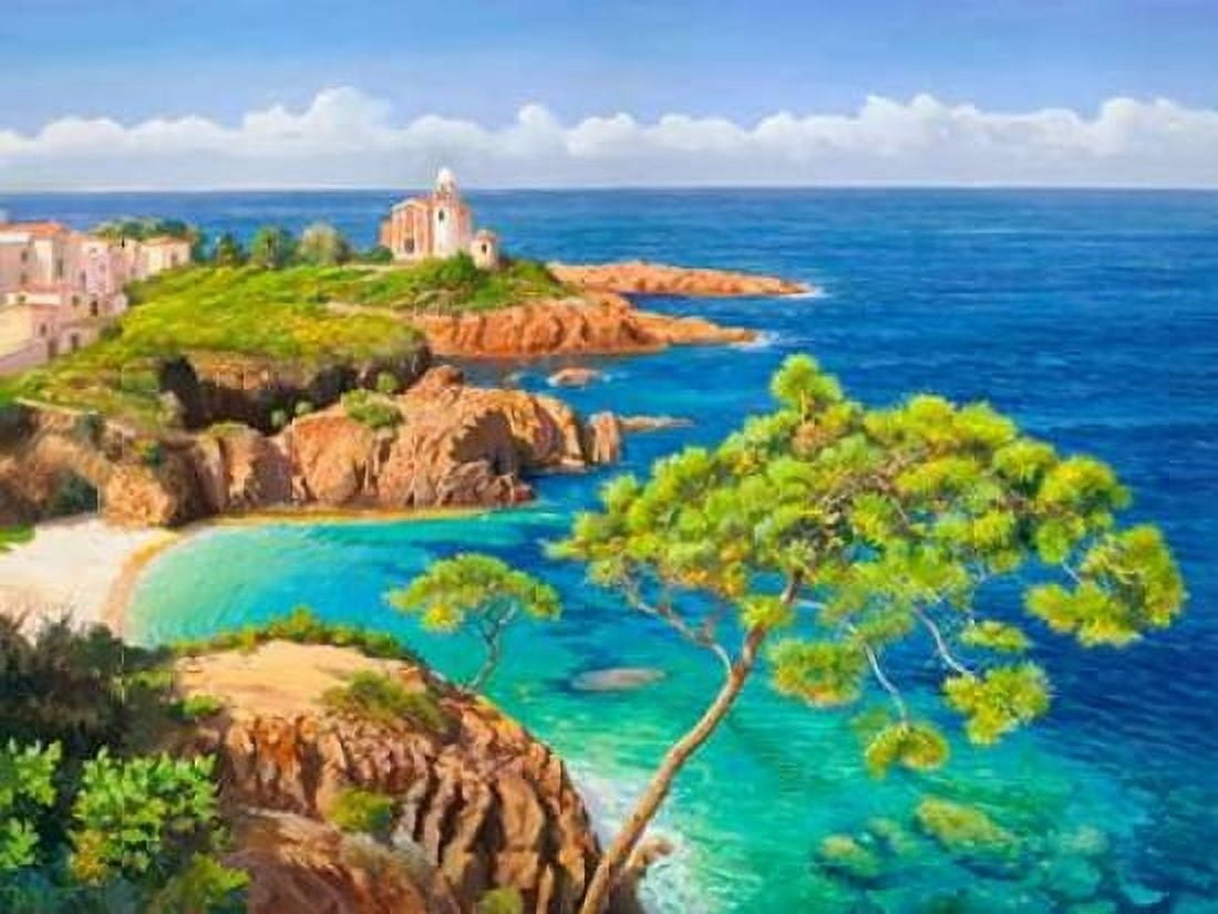 Posterazzi Costa del Mediterraneo Canvas Art - Adriano Galasso (22 x 28)