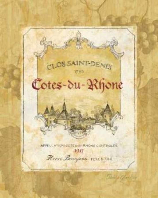 Posterazzi Cotes du Rhone Canvas Art - Pamela Gladding (24 x 30)