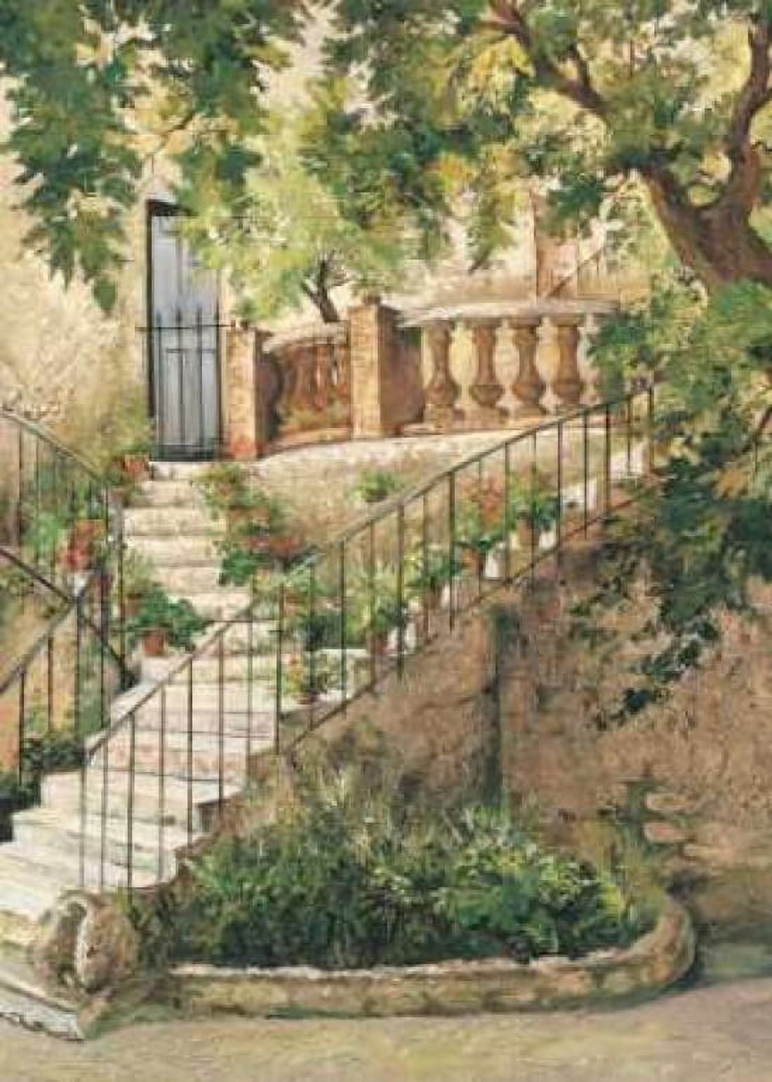 Posterazzi Courtyard in Provence Canvas Art - Roger Duvall (20 x 28)