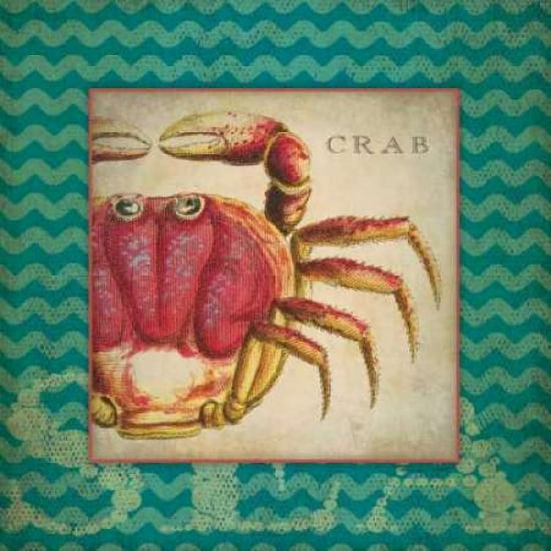 Posterazzi Crab Canvas Art - Stephanie Marrott (24 x 24)