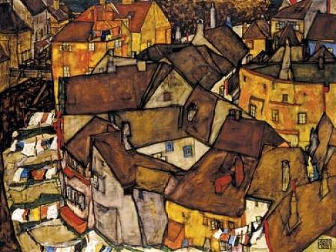 Posterazzi Crescent of Houses The Small City V Canvas Art - Egon Schiele (22 x 28)