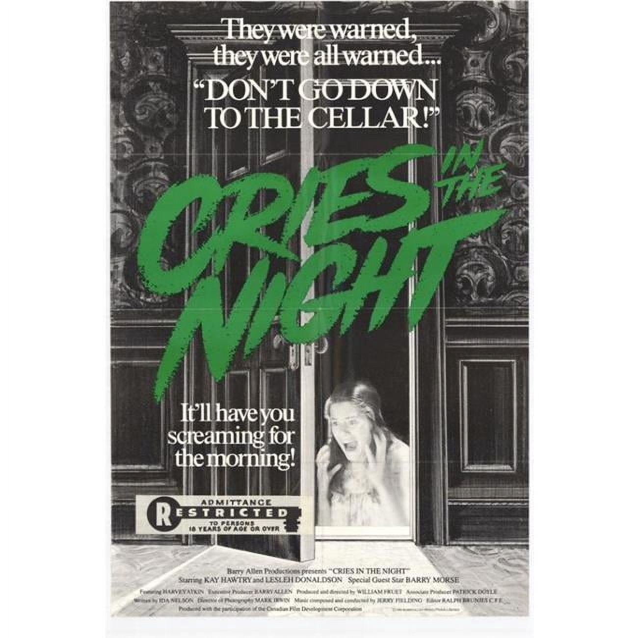Posterazzi Cries in the Night Movie Poster - 27 x 40 in. - Walmart.com