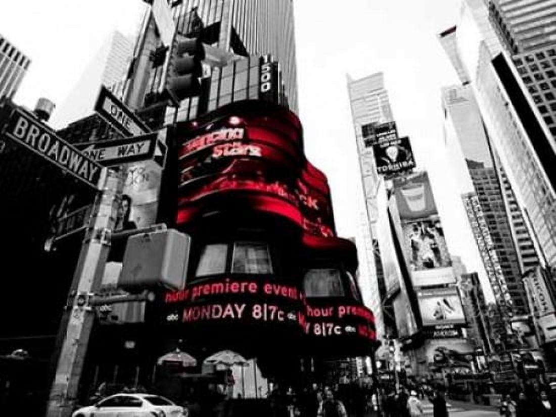 Posterazzi Crossroads Times Square NYC Canvas Art - H Ludo (22 x 28)