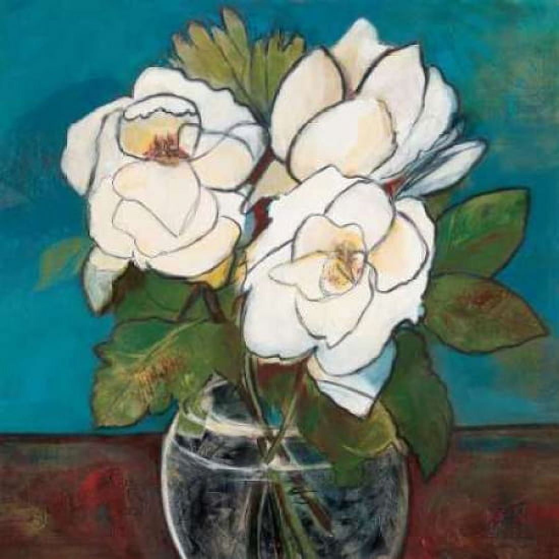 Posterazzi Crystal Magnolias Canvas Art - Connie Tunick (24 x 24)
