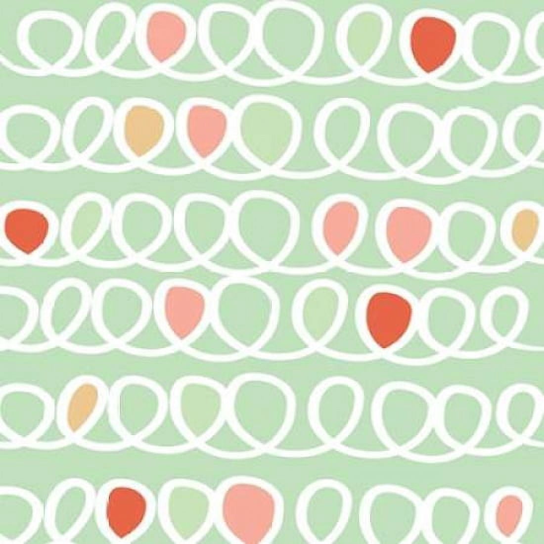 Posterazzi Curls Mint and Coral Canvas Art - Linda Woods (24 x 24)